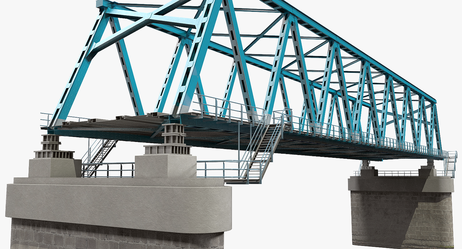 Railway Bridge Section 3D