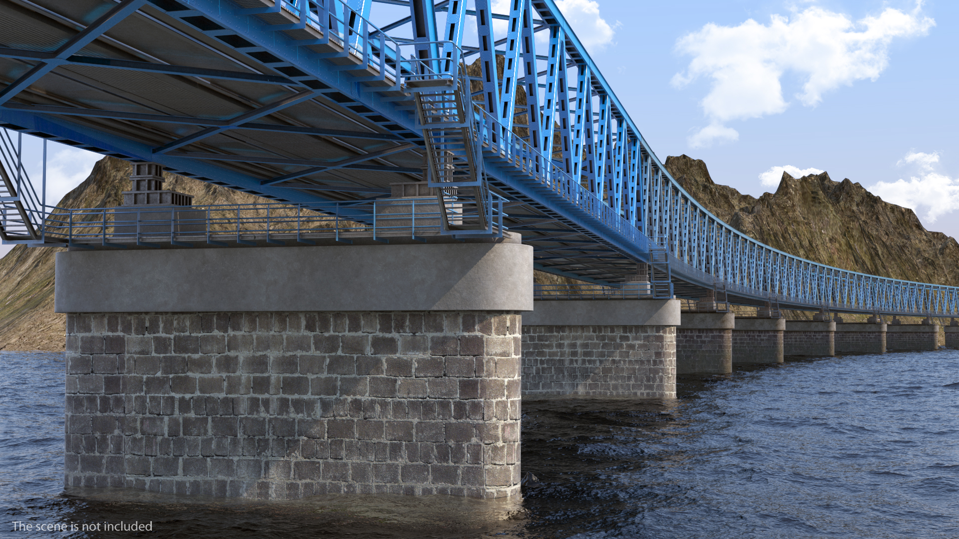 Railway Bridge Section 3D
