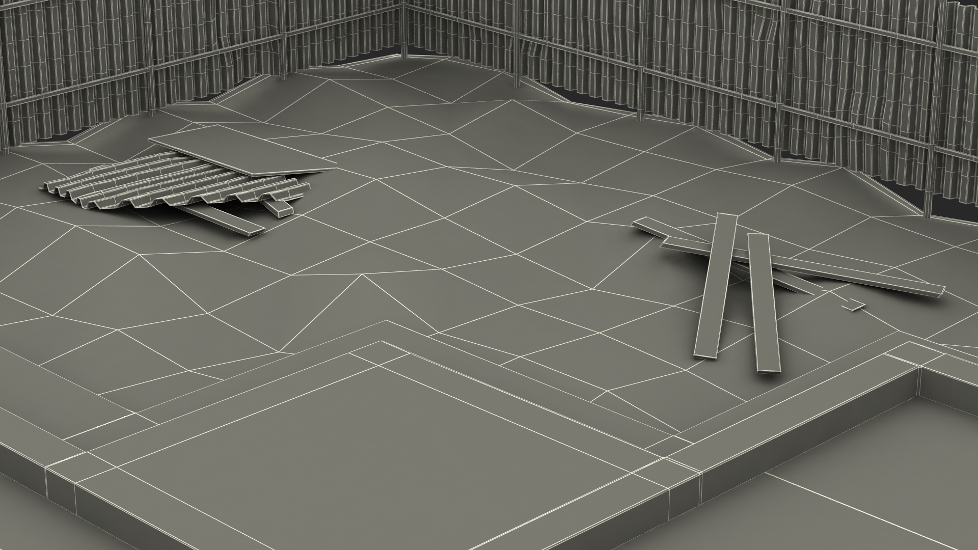 3D Urban Construction Site model
