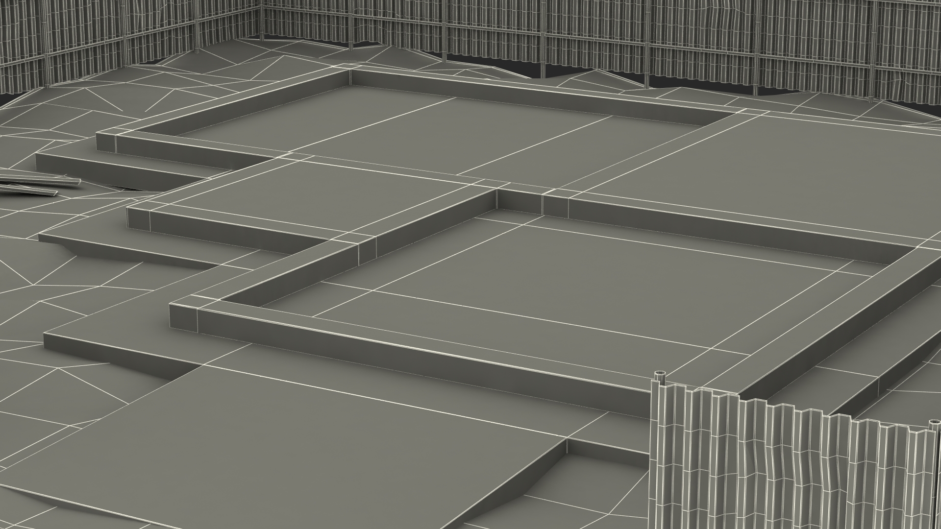 3D Urban Construction Site model