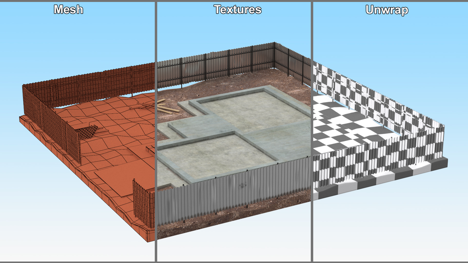 3D Urban Construction Site model
