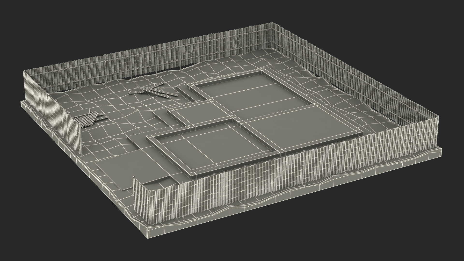 3D Urban Construction Site model