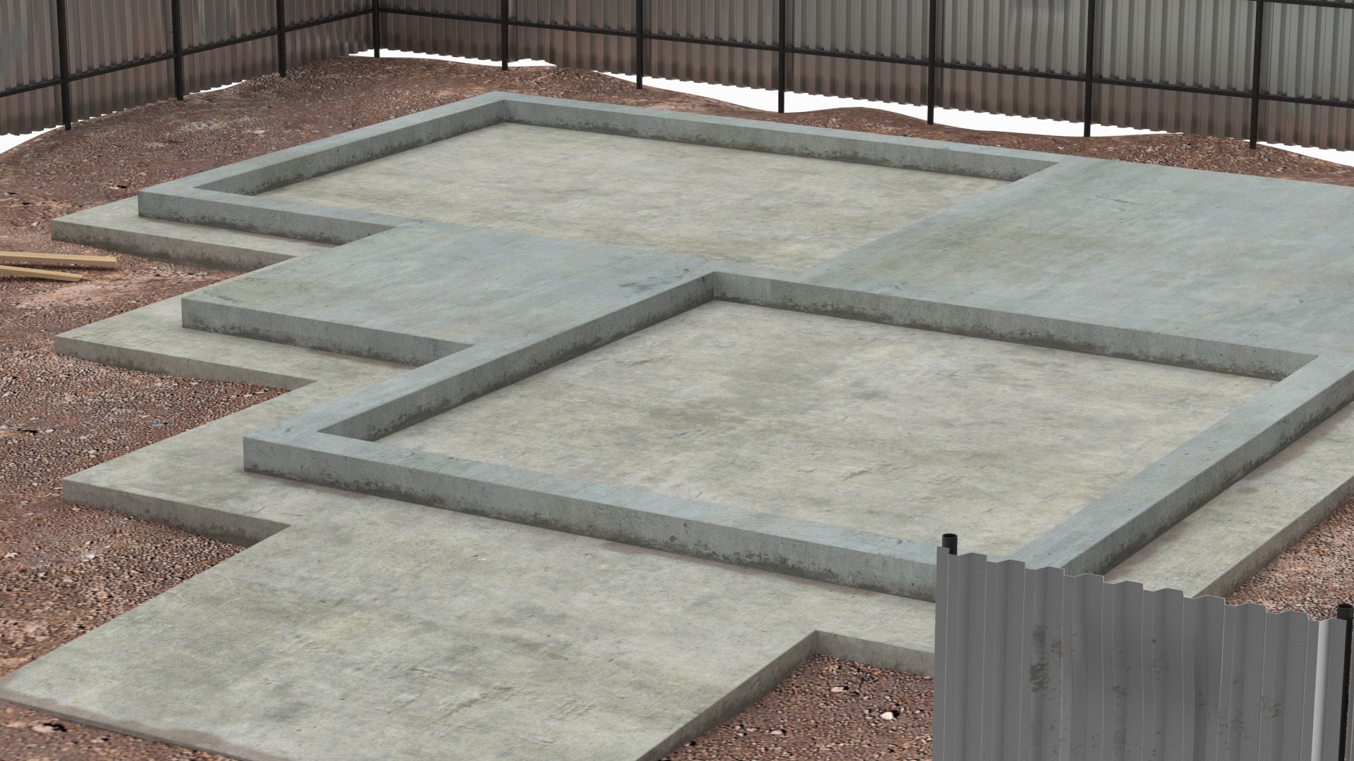 3D Urban Construction Site model