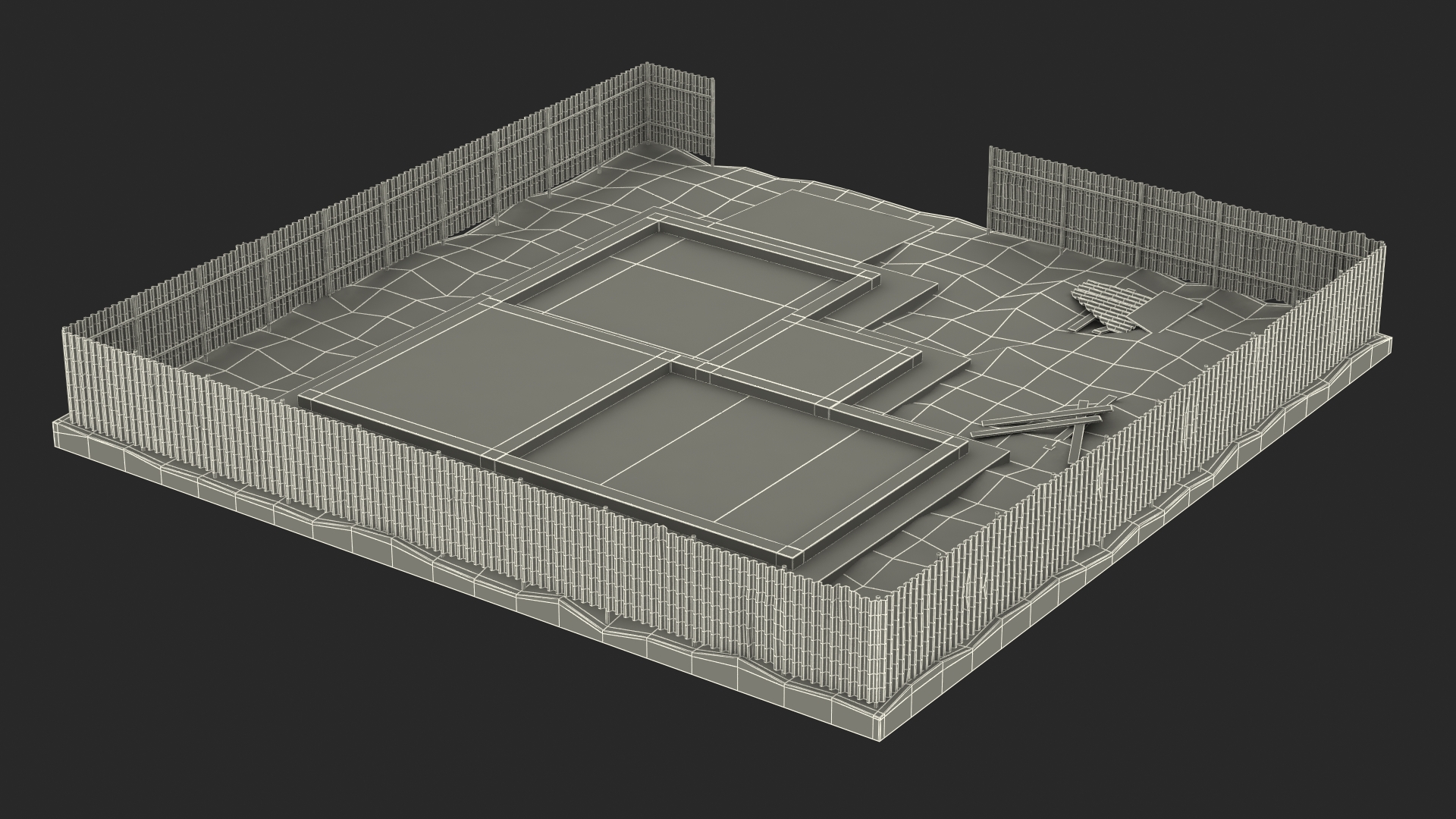 3D Urban Construction Site model