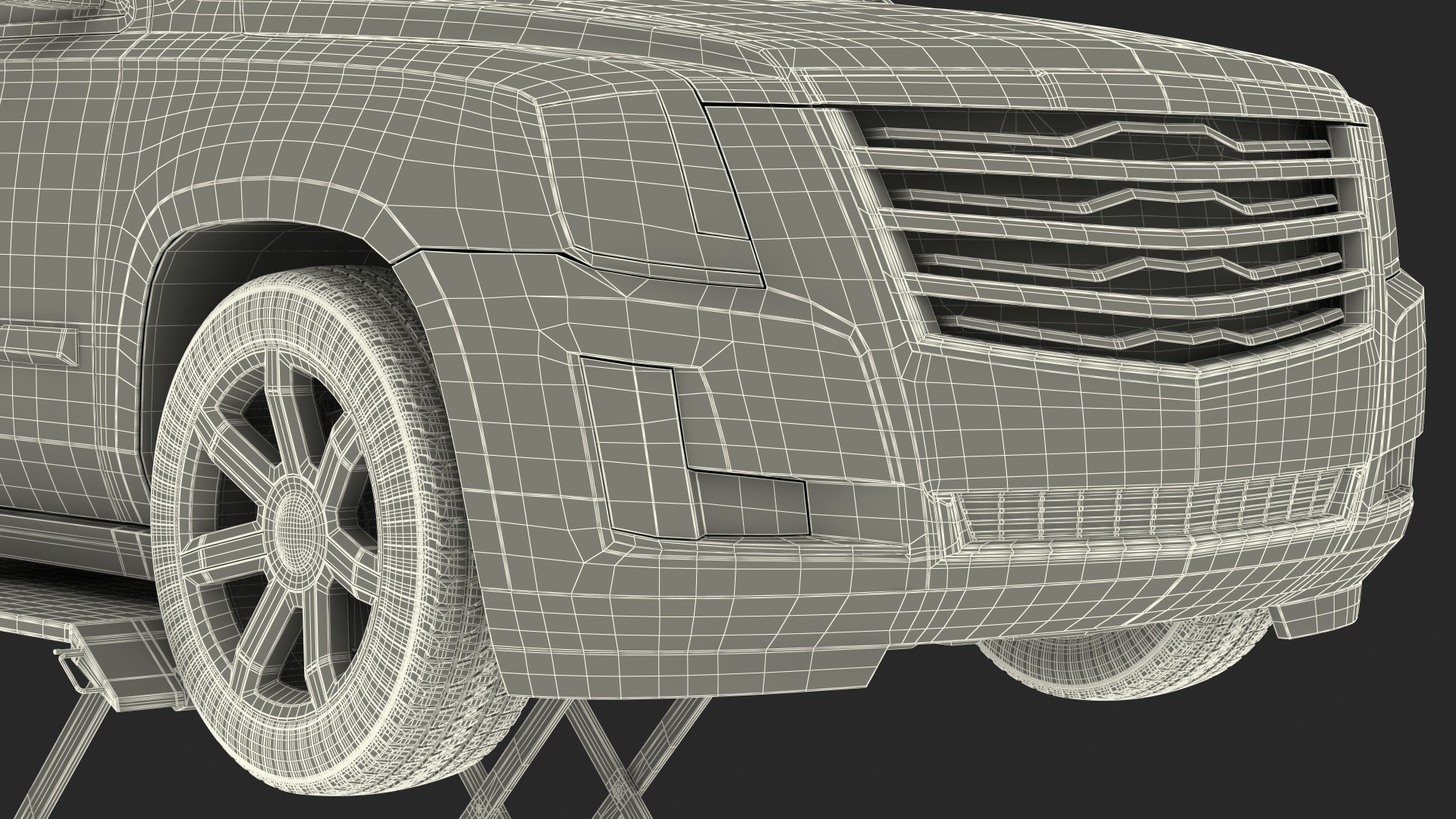 3D Automotive Scissor Lift and Generic SUV 2 Rigged model