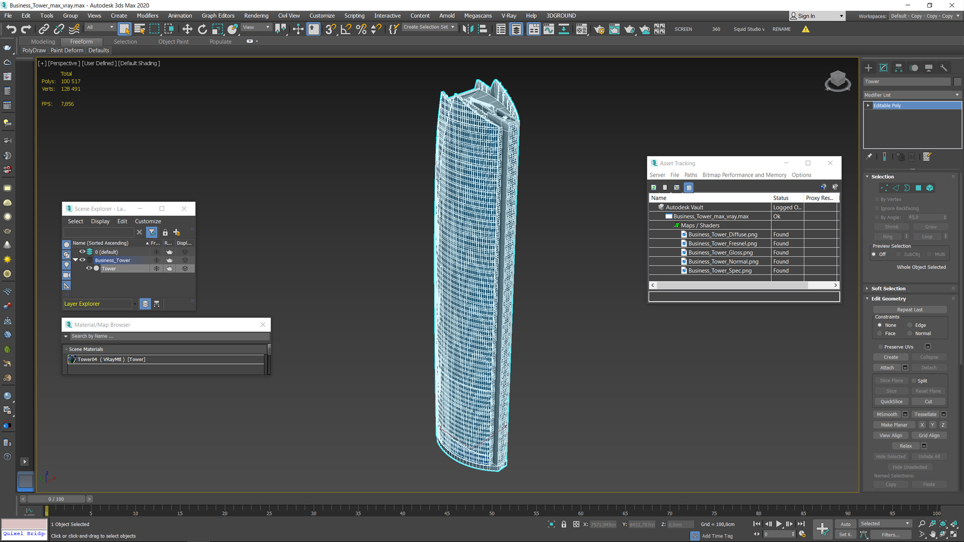 Business Tower 3D model