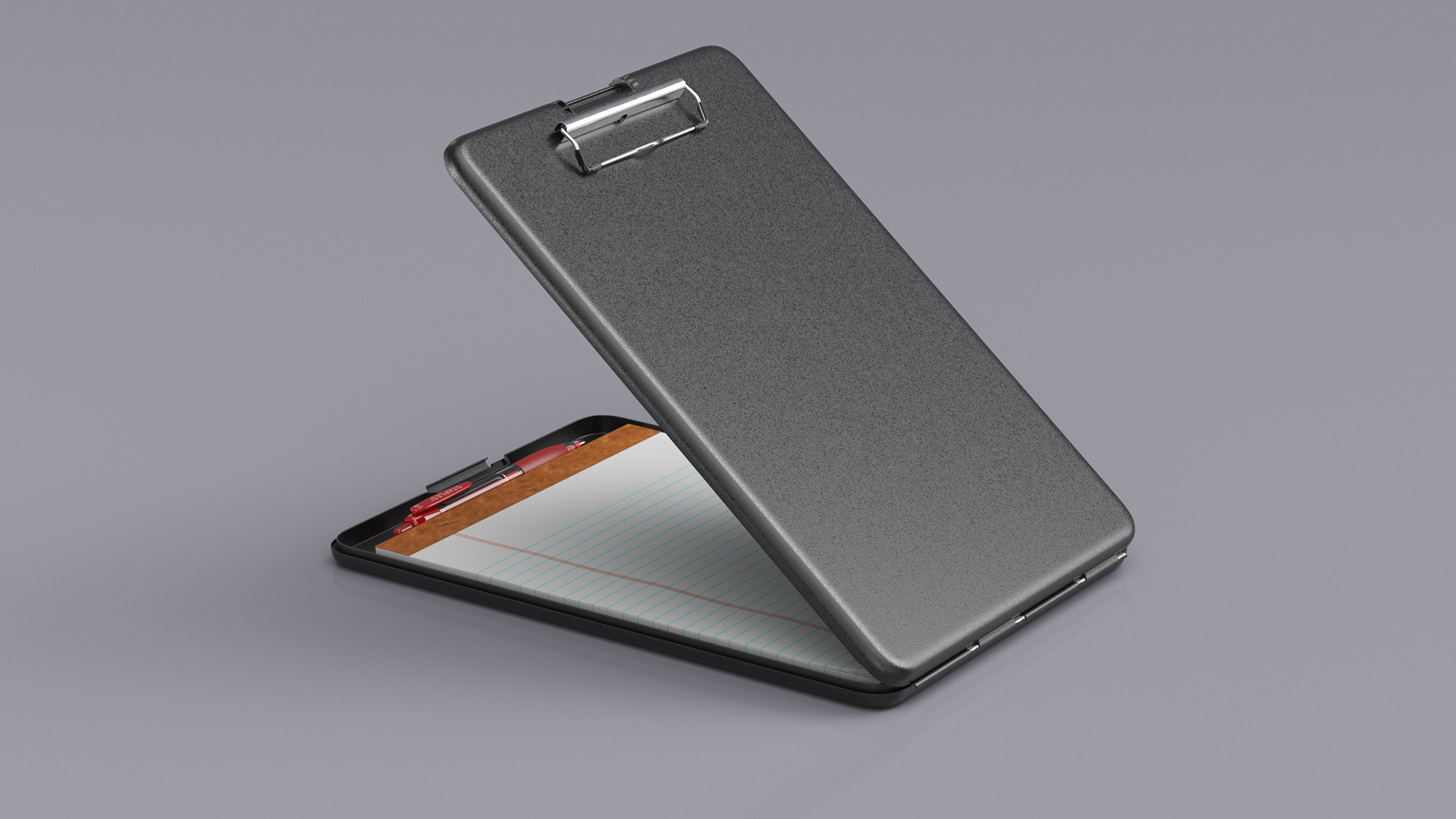 3D Storage Clipboard Black Open model