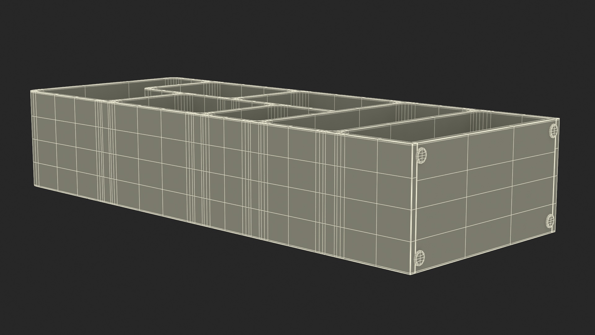 3D Designer Bookshelf Furniture model