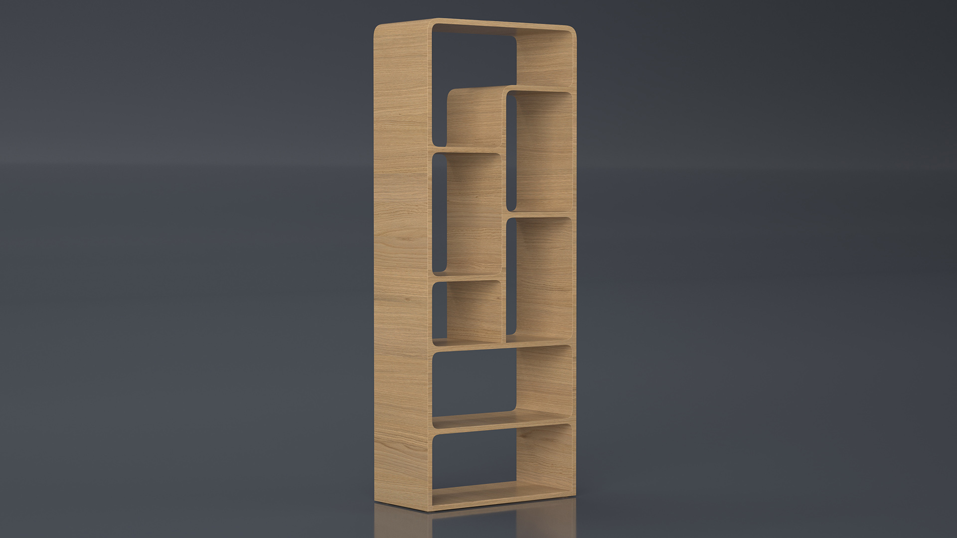 3D Designer Bookshelf Furniture model