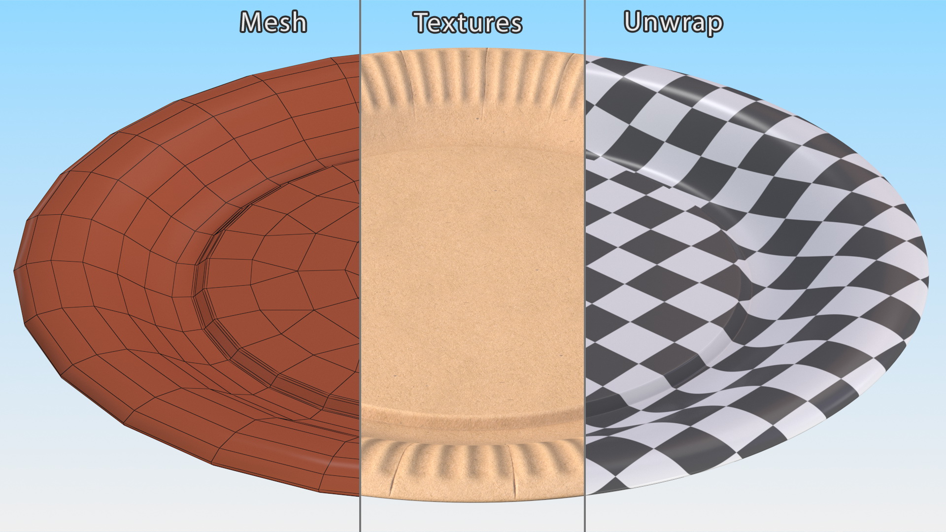3D model Cardboard Plate
