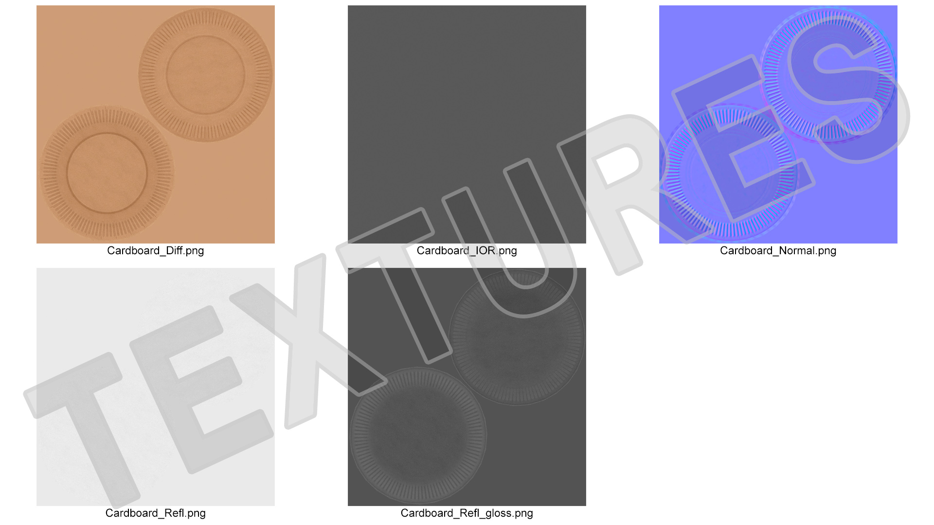 3D model Cardboard Plate