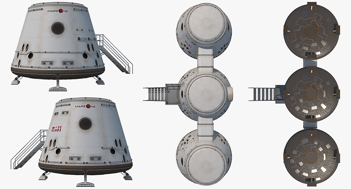 3D Mars Colony Structure