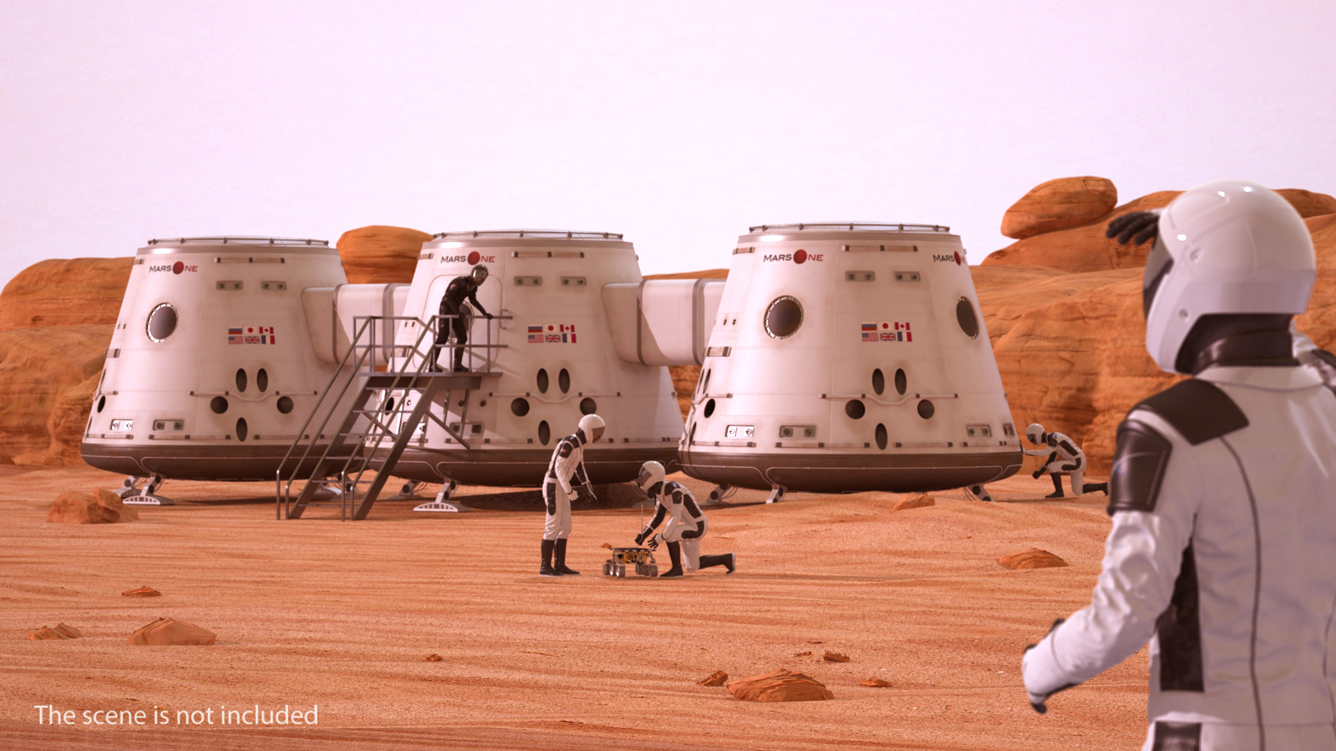 3D Mars Colony Structure