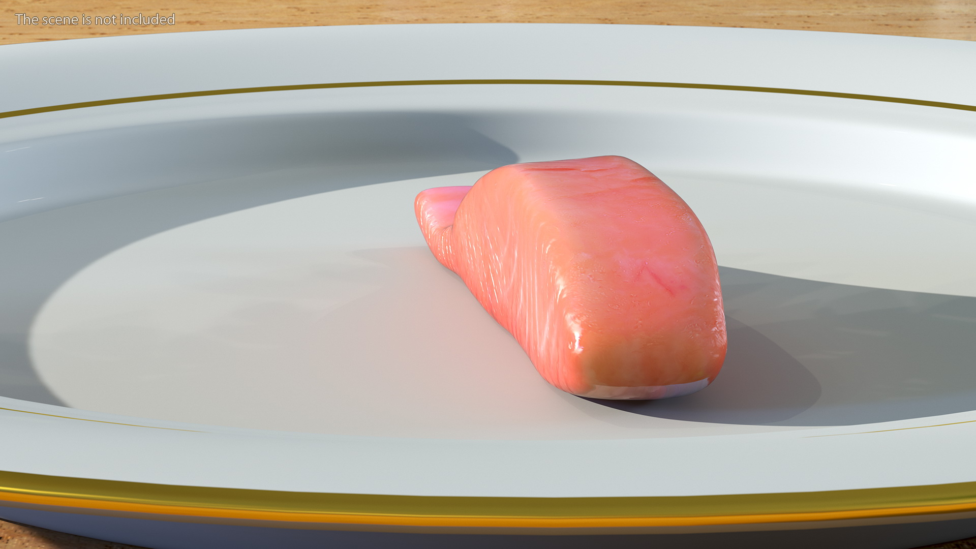Raw Salmon Fillet 3D
