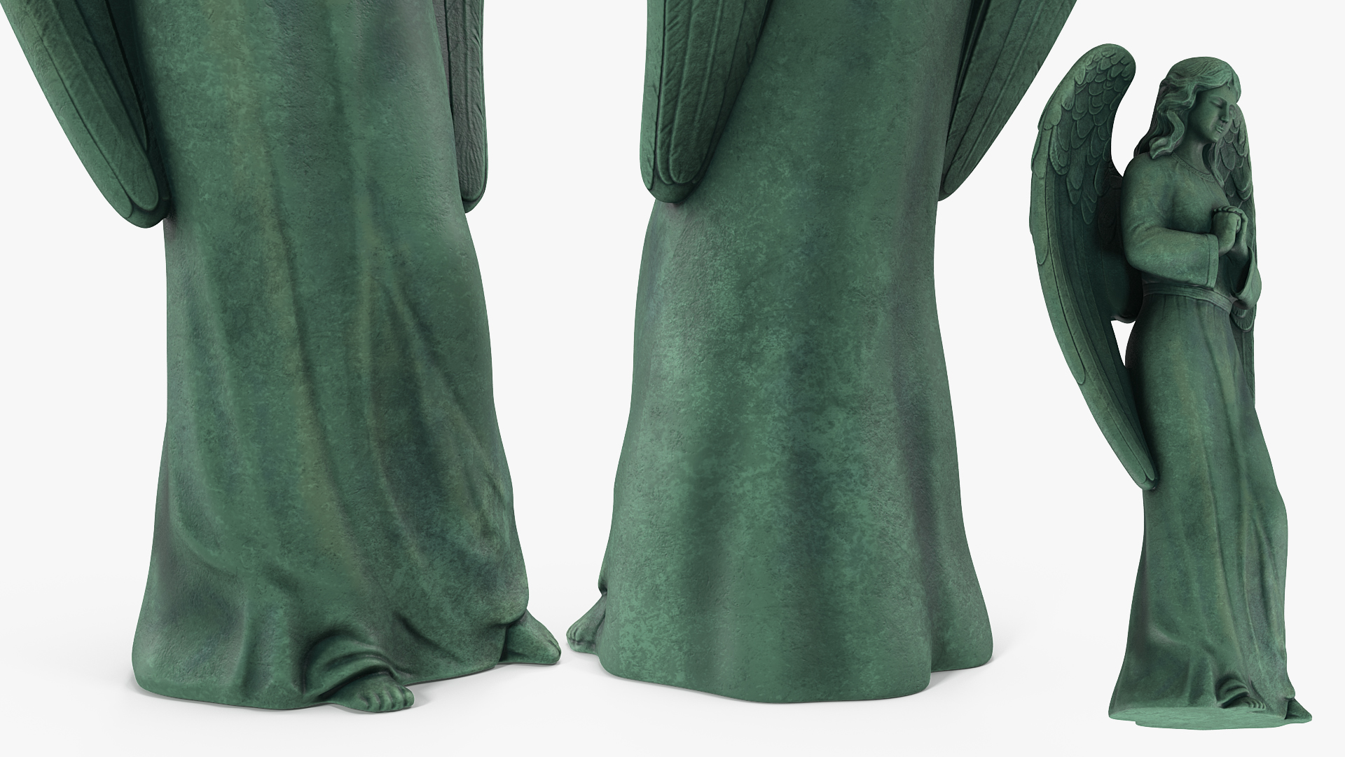 Angel Outdoor Garden Statue 3D