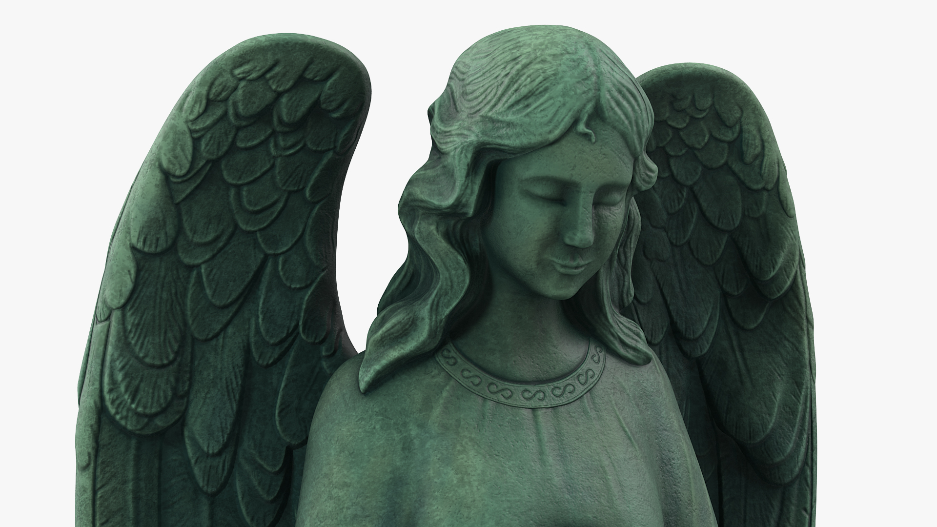 Angel Outdoor Garden Statue 3D