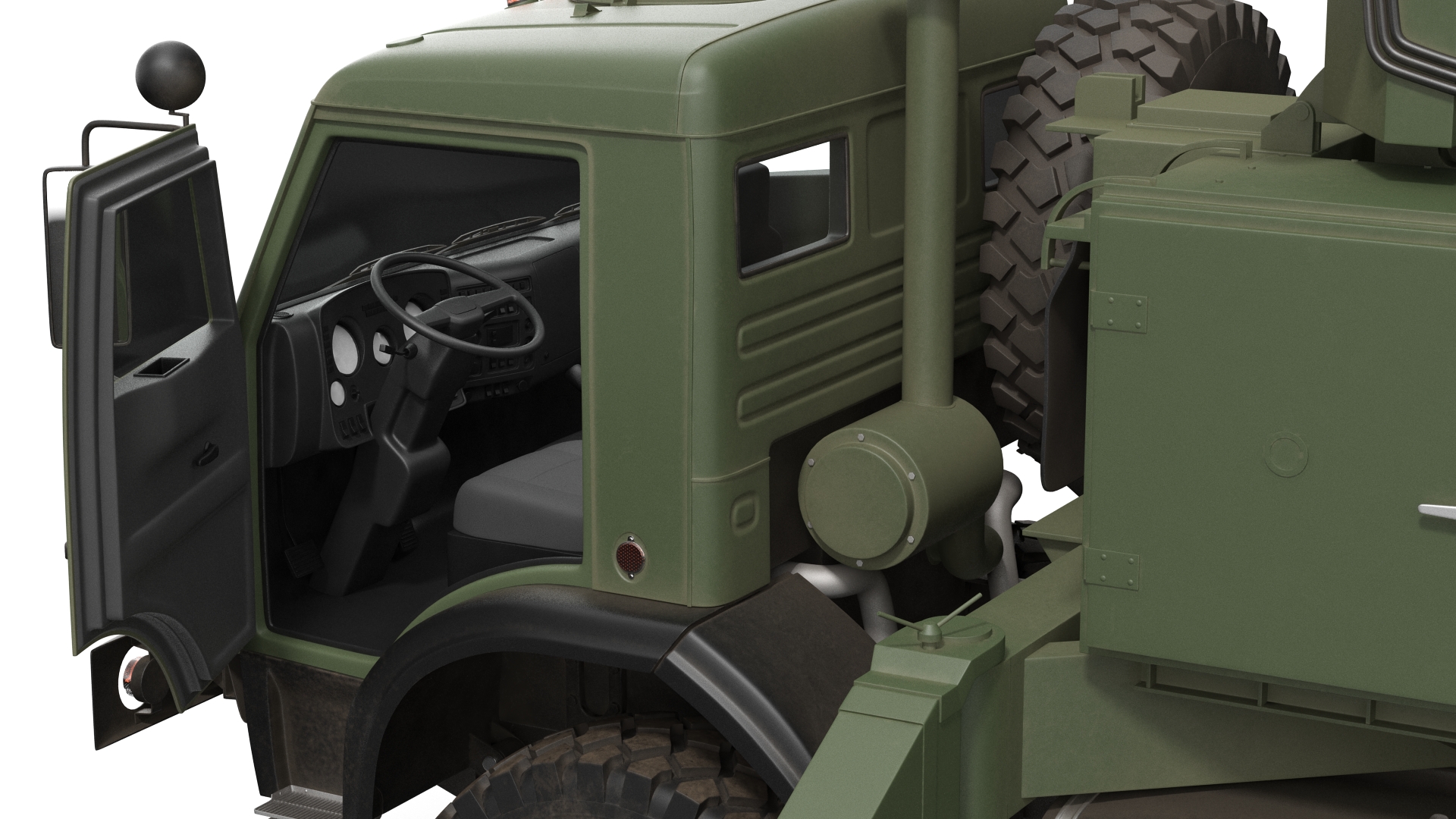 3D model Kasta 2E2 Antenna Truck Rigged