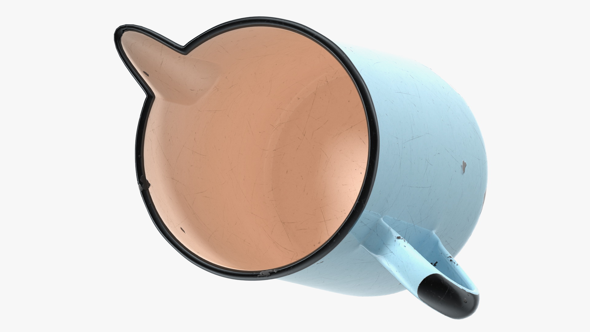 Enamel Jug Old 3D model