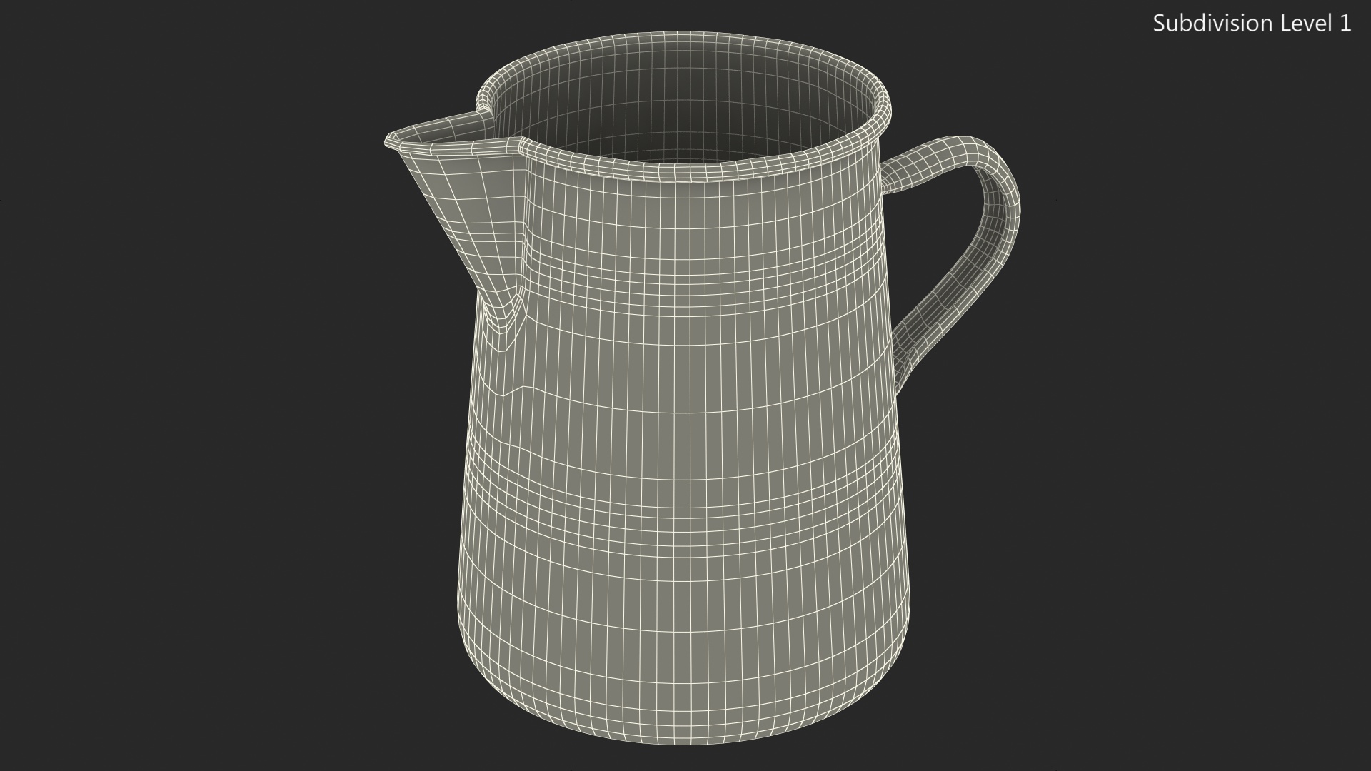 Enamel Jug Old 3D model