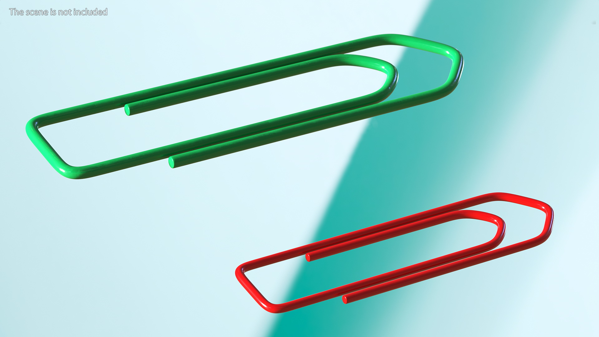 Paper Clip Boat Shape Color 3D