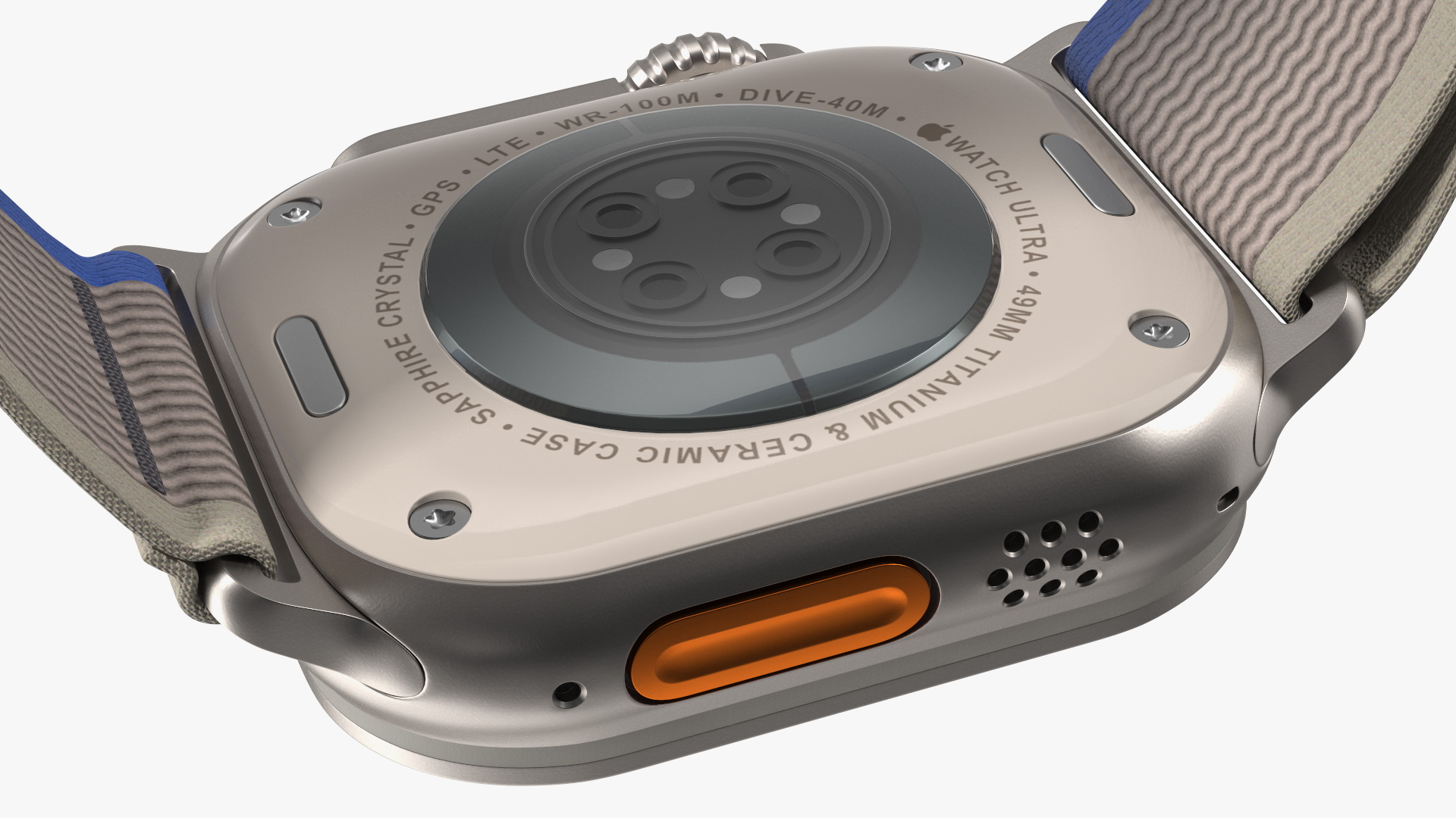 3D Apple Watch Ultra Trail Loop Blue-Gray model