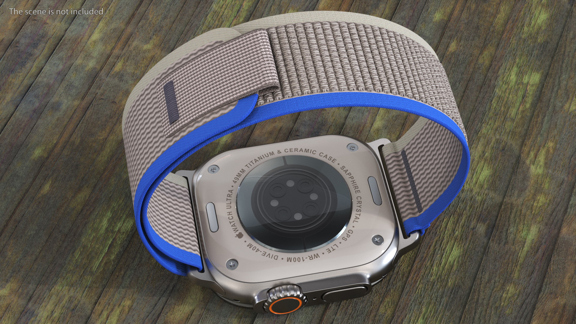 3D Apple Watch Ultra Trail Loop Blue-Gray model