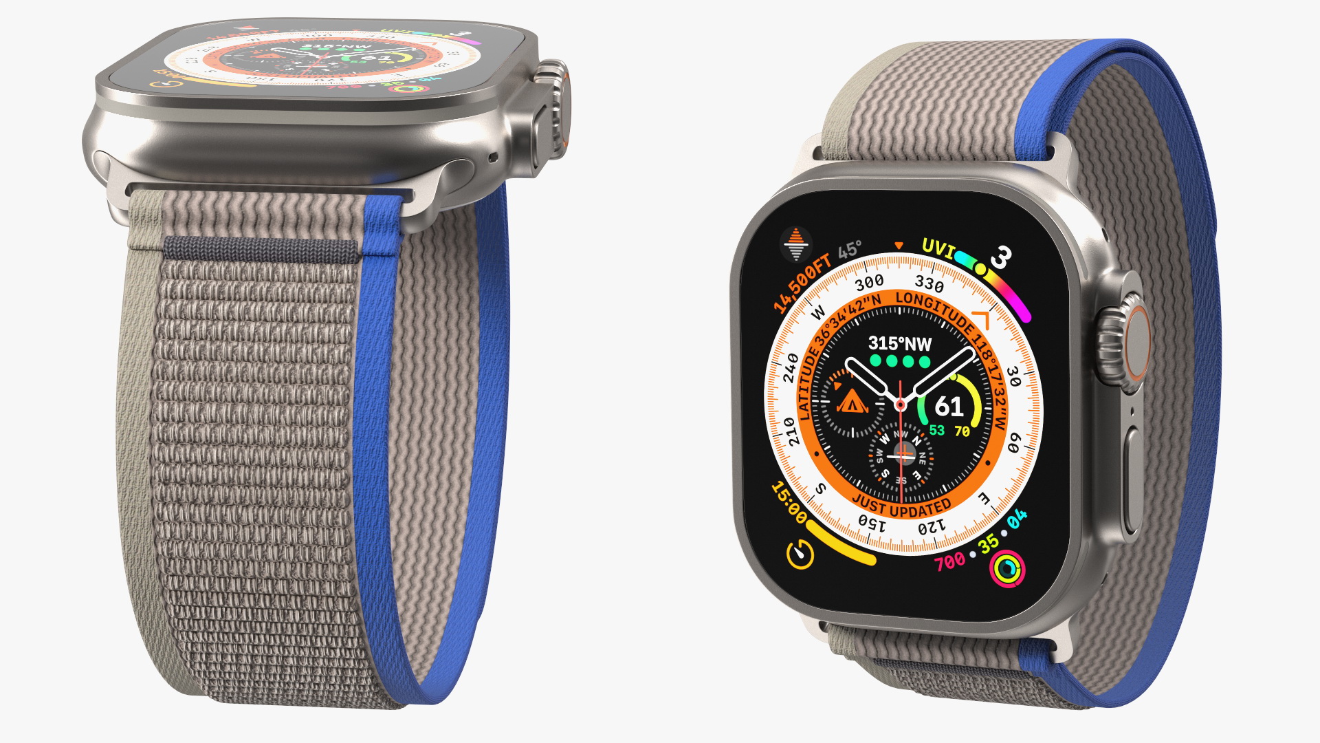 3D Apple Watch Ultra Trail Loop Blue-Gray model