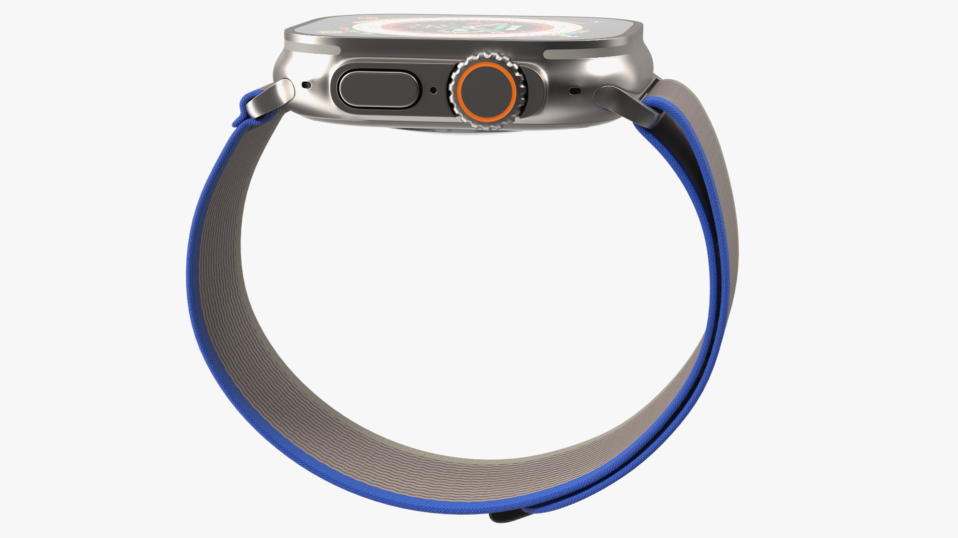 3D Apple Watch Ultra Trail Loop Blue-Gray model