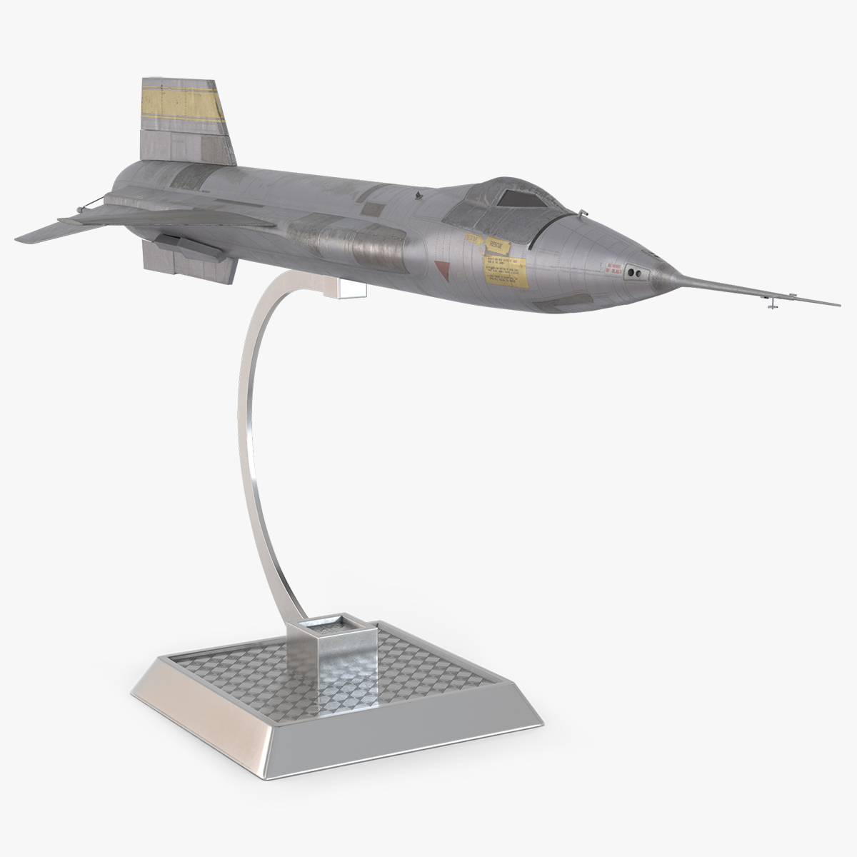 Rocket Plane Miniature Model with Base Stand - view 9