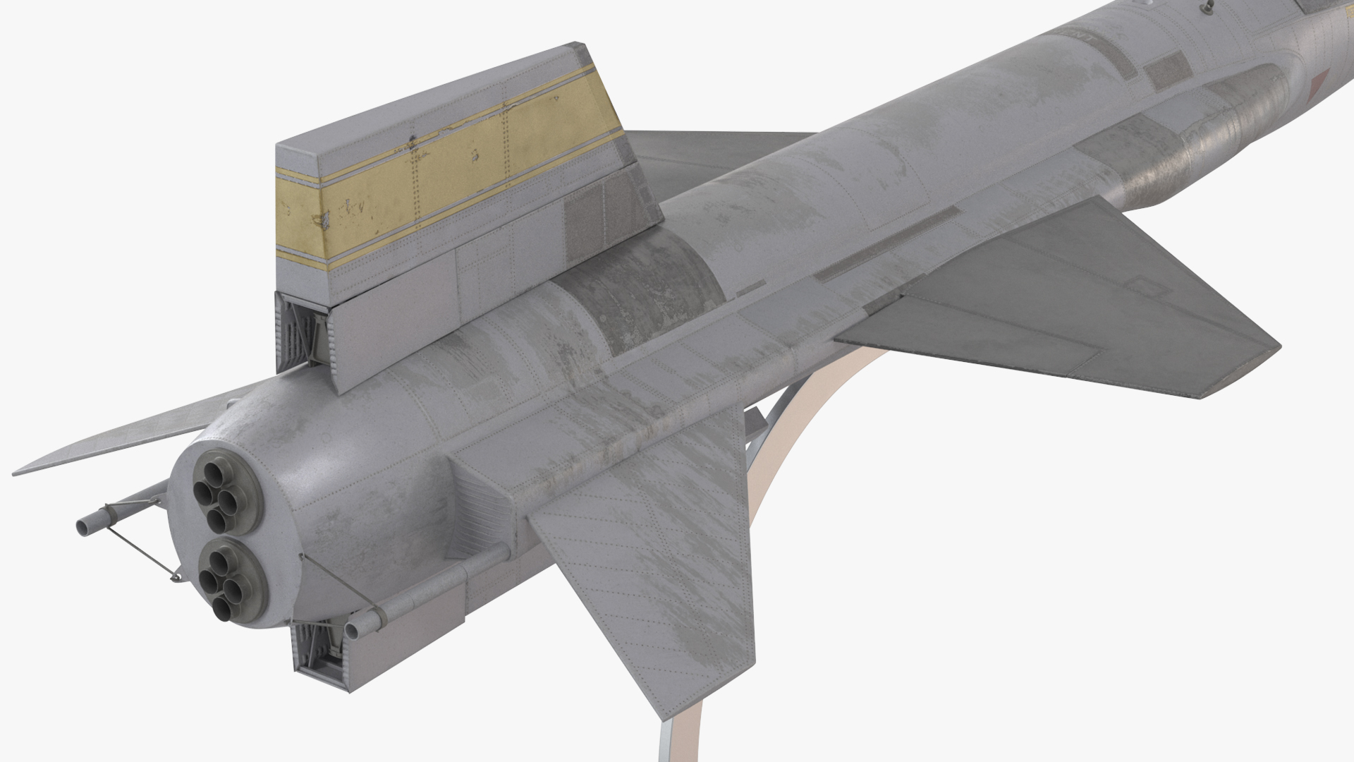 Rocket Plane Miniature Model with Base Stand - view 5