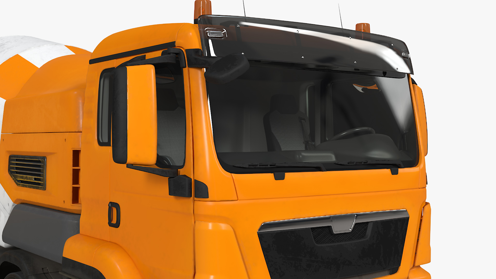 3D Cement Mixer Truck with Portable Concrete Pump