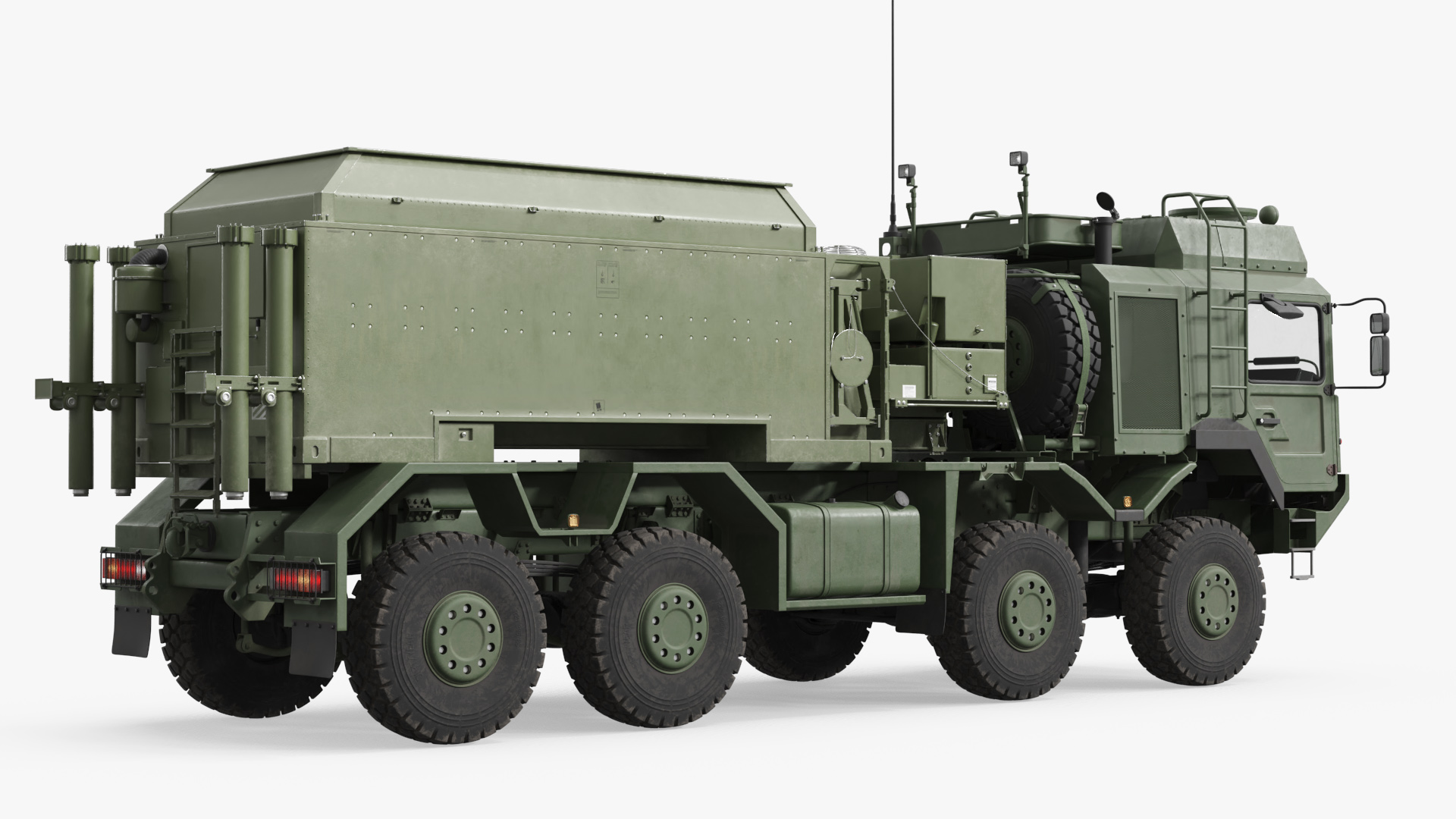 Tactical Surveillance Vehicle with Radar Shelter Green, view 4