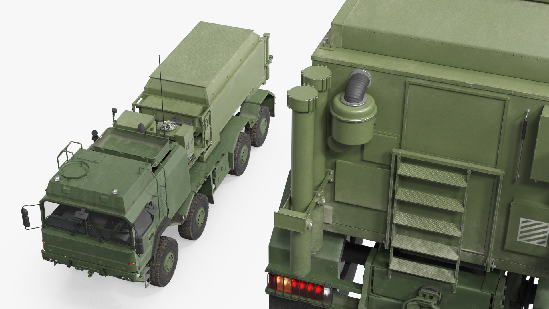 Tactical Surveillance Vehicle with Radar Shelter Green, view 5