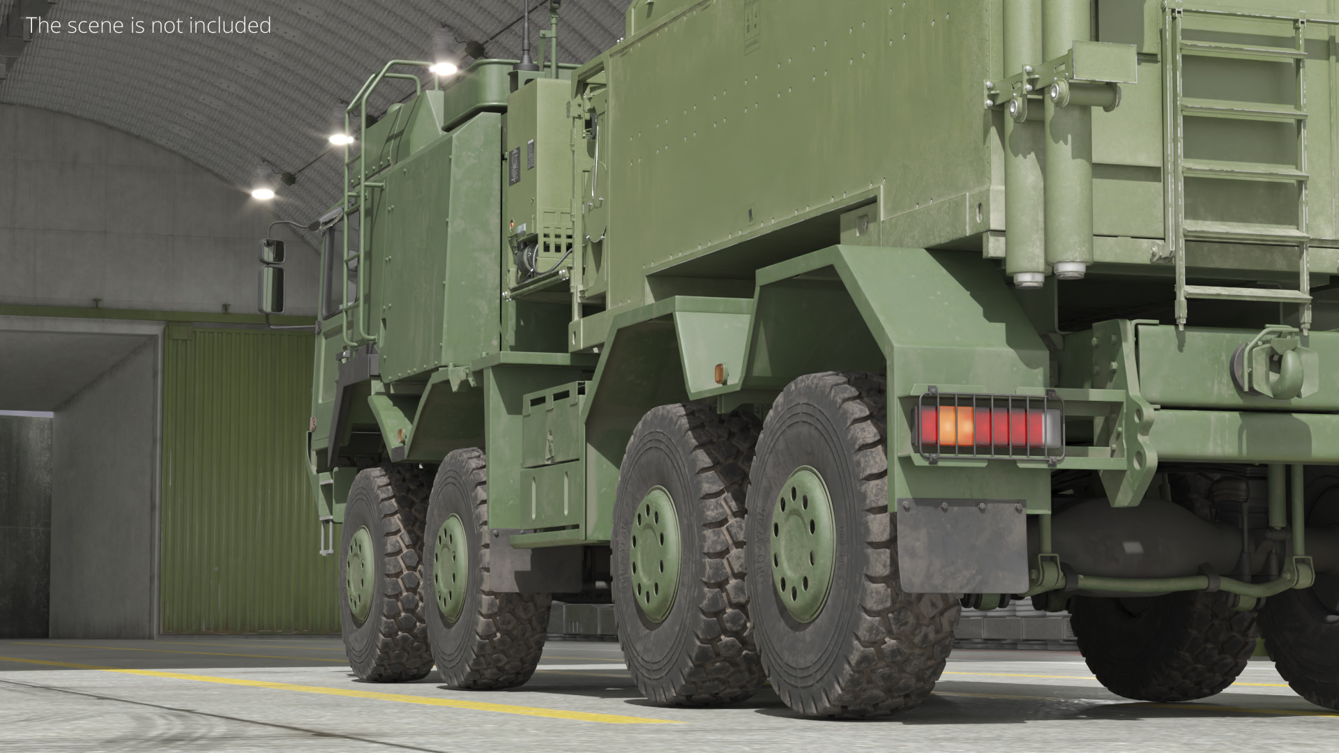 Tactical Surveillance Vehicle with Radar Shelter Green, view 3