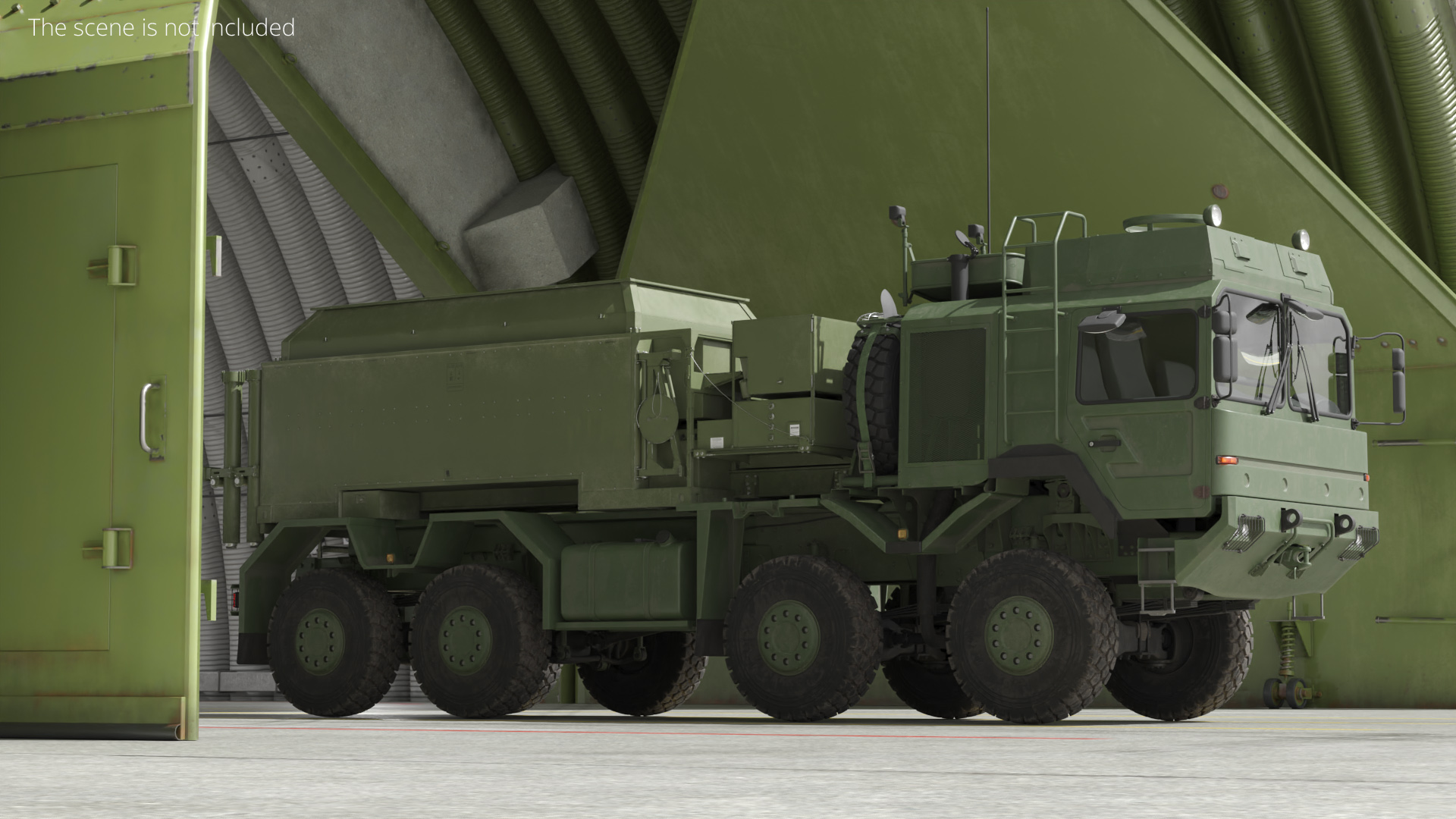 Tactical Surveillance Vehicle with Radar Shelter Green, view 2