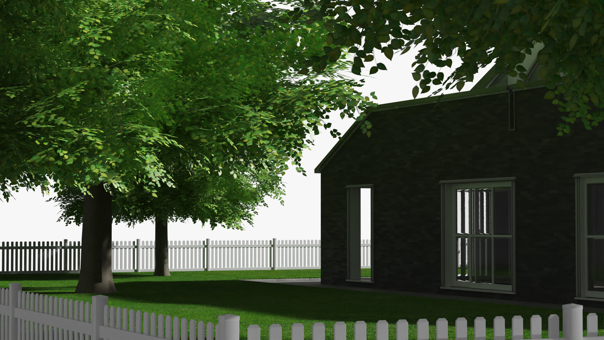 Scene House with Pickup Truck and Garden Exterior Fur - view 9