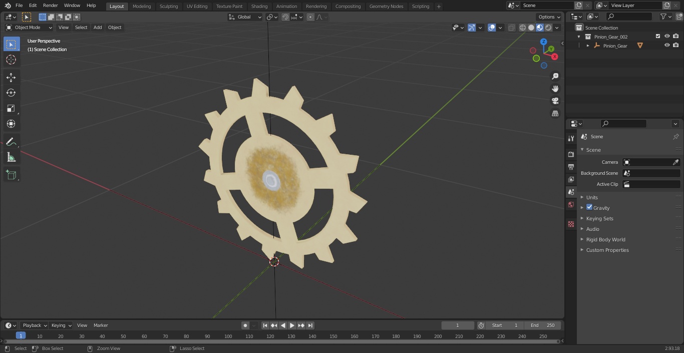 3D Pinion Gear