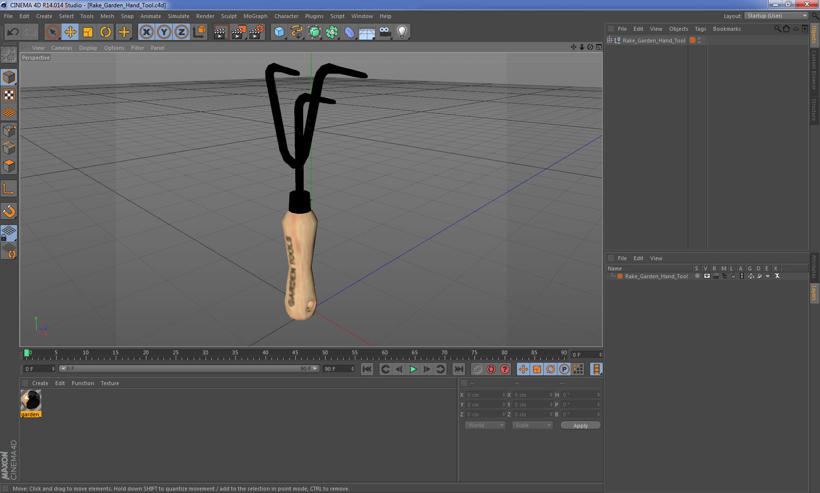3D Rake Garden Hand Tool