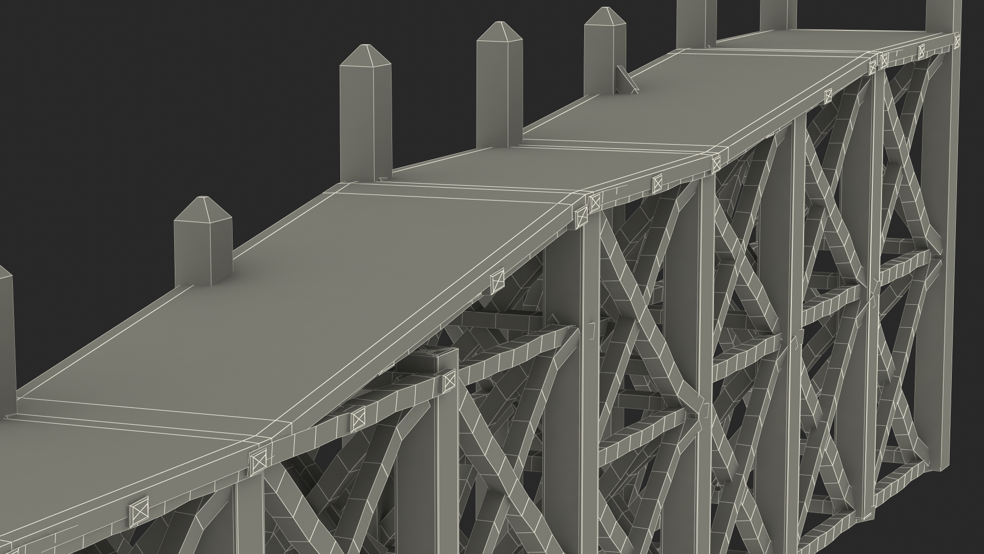 Noah Ark Wooden Ladder 3D