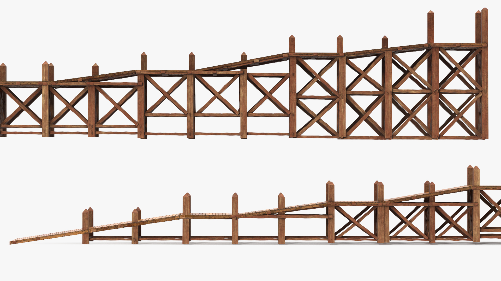 Noah Ark Wooden Ladder 3D