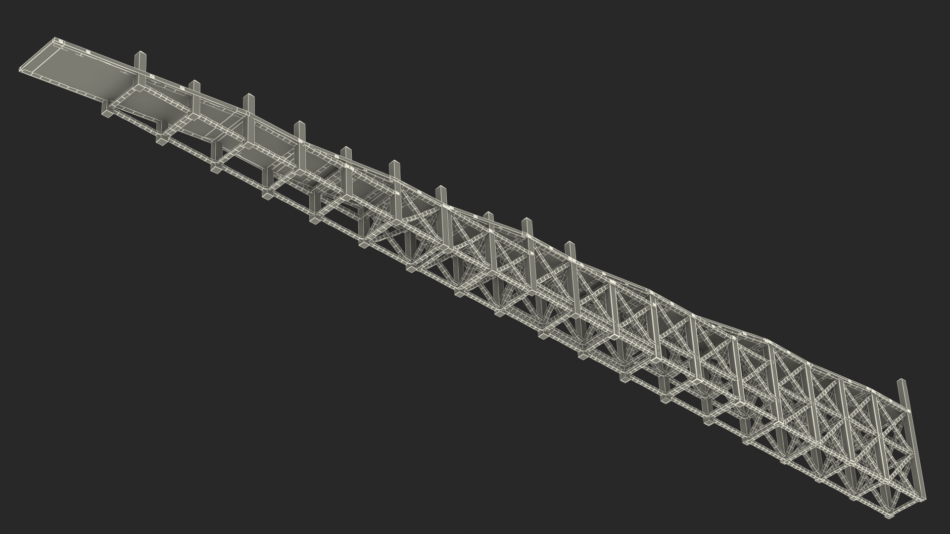 Noah Ark Wooden Ladder 3D