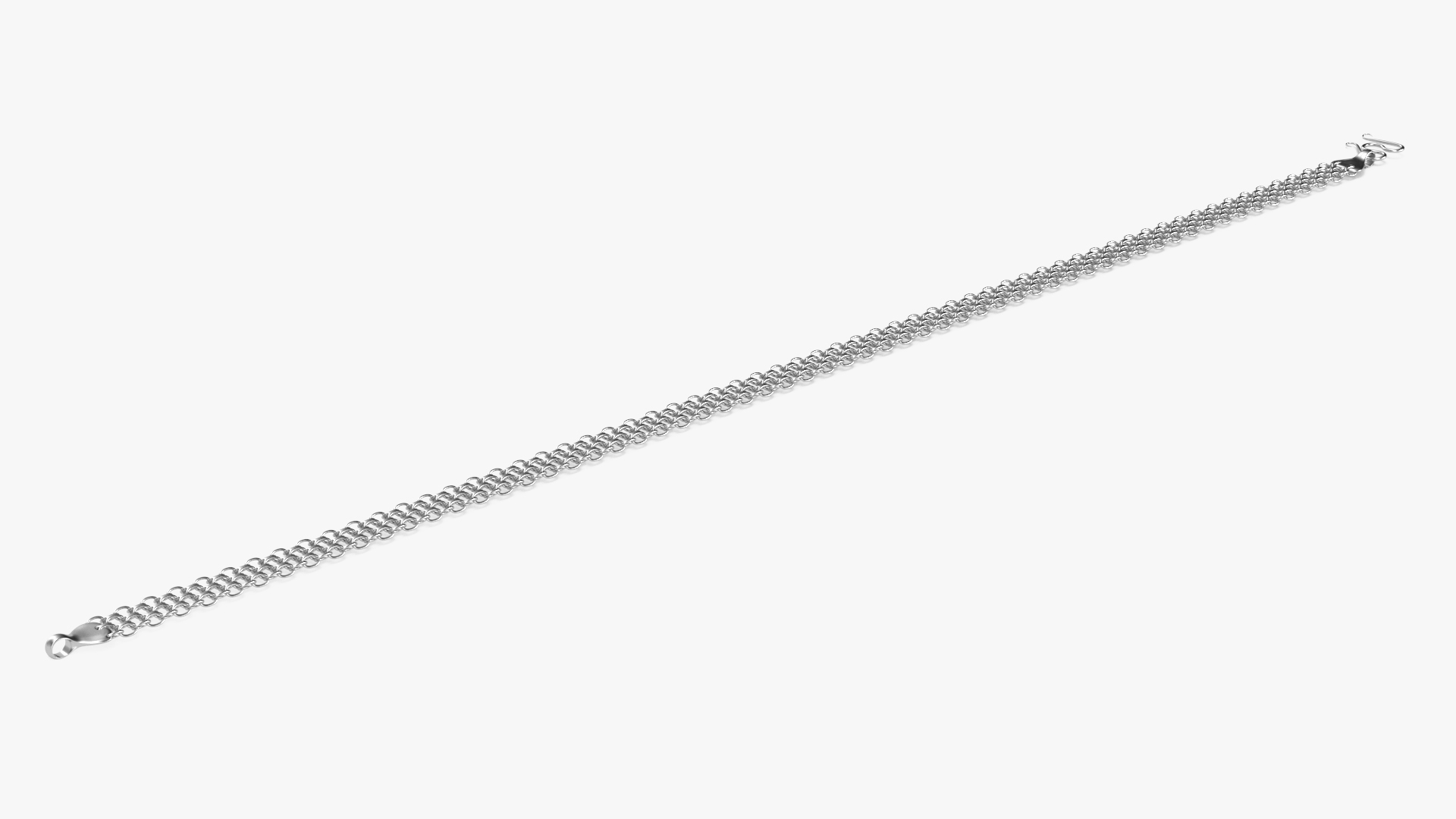 3D model Mesh Jewelry Silver Chain