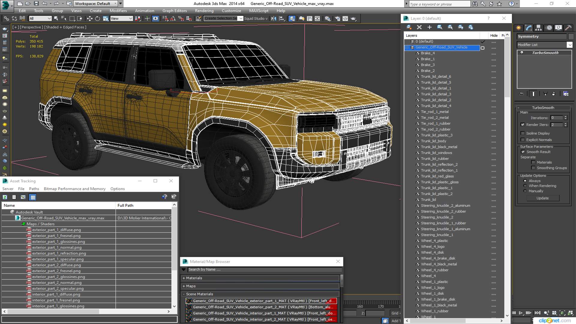 3D Generic Off-Road SUV Vehicle model
