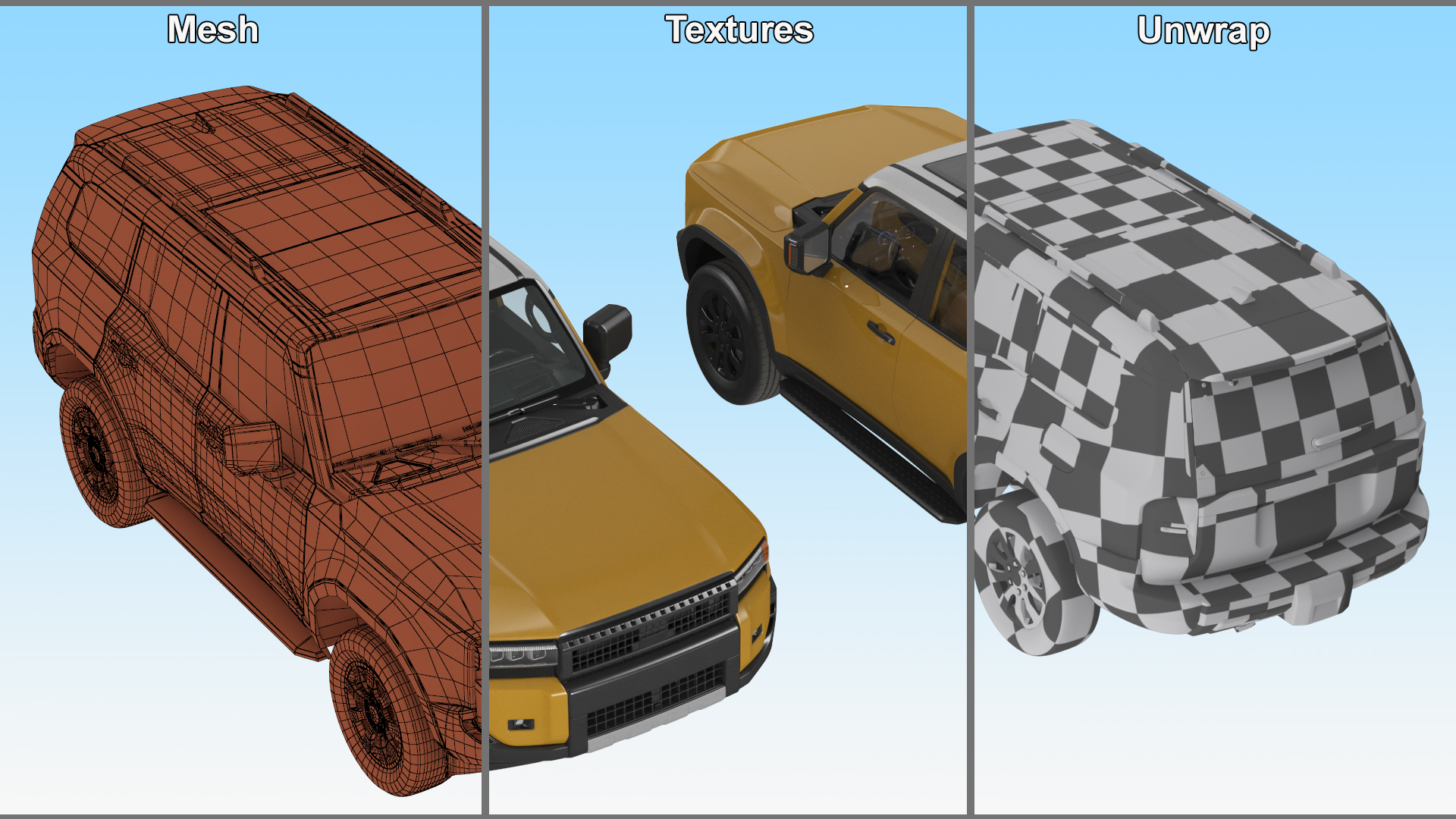 3D Generic Off-Road SUV Vehicle model