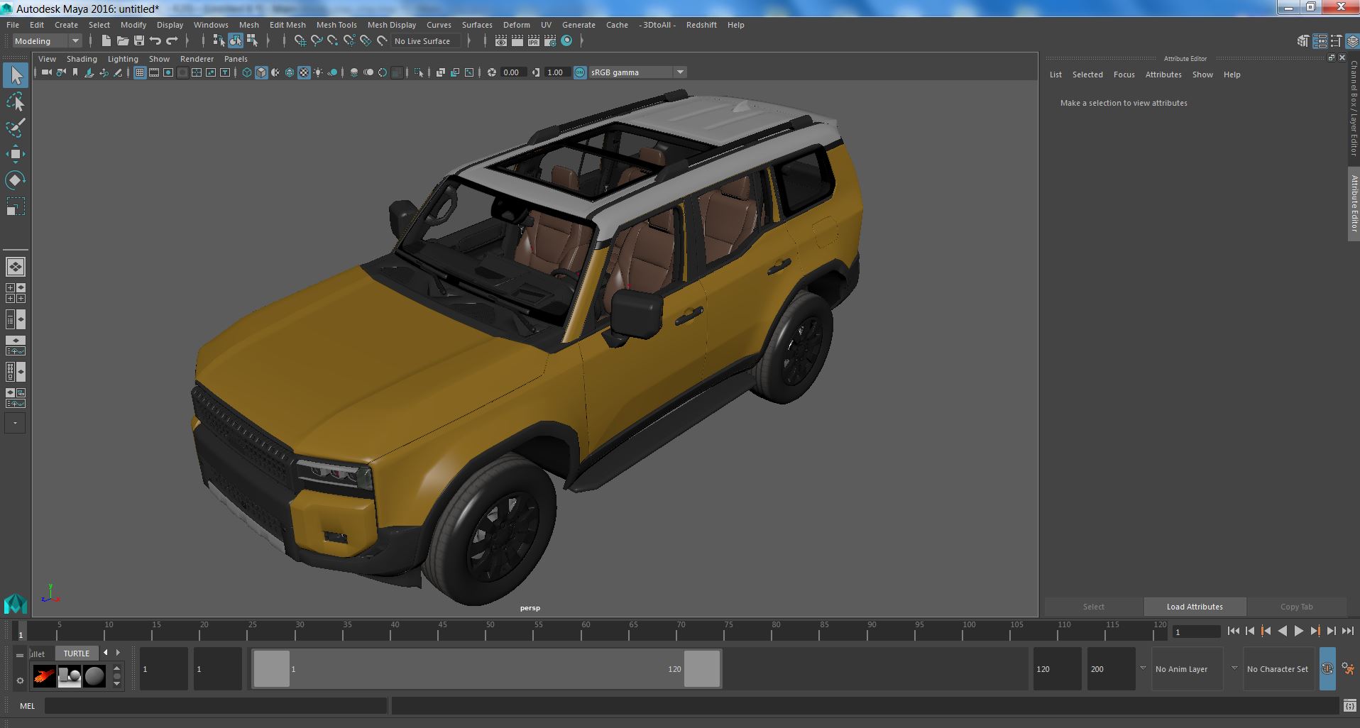 3D Generic Off-Road SUV Vehicle model