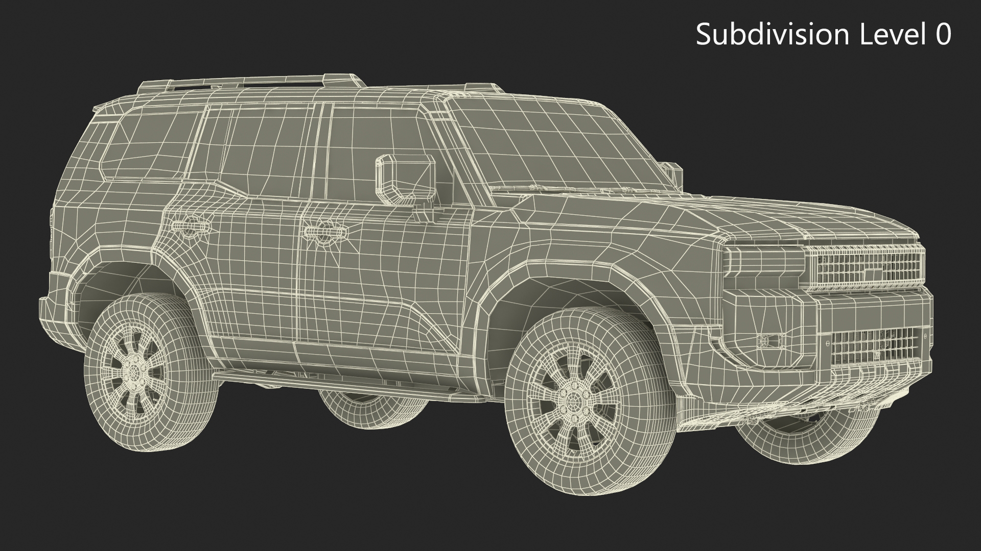3D Generic Off-Road SUV Vehicle model