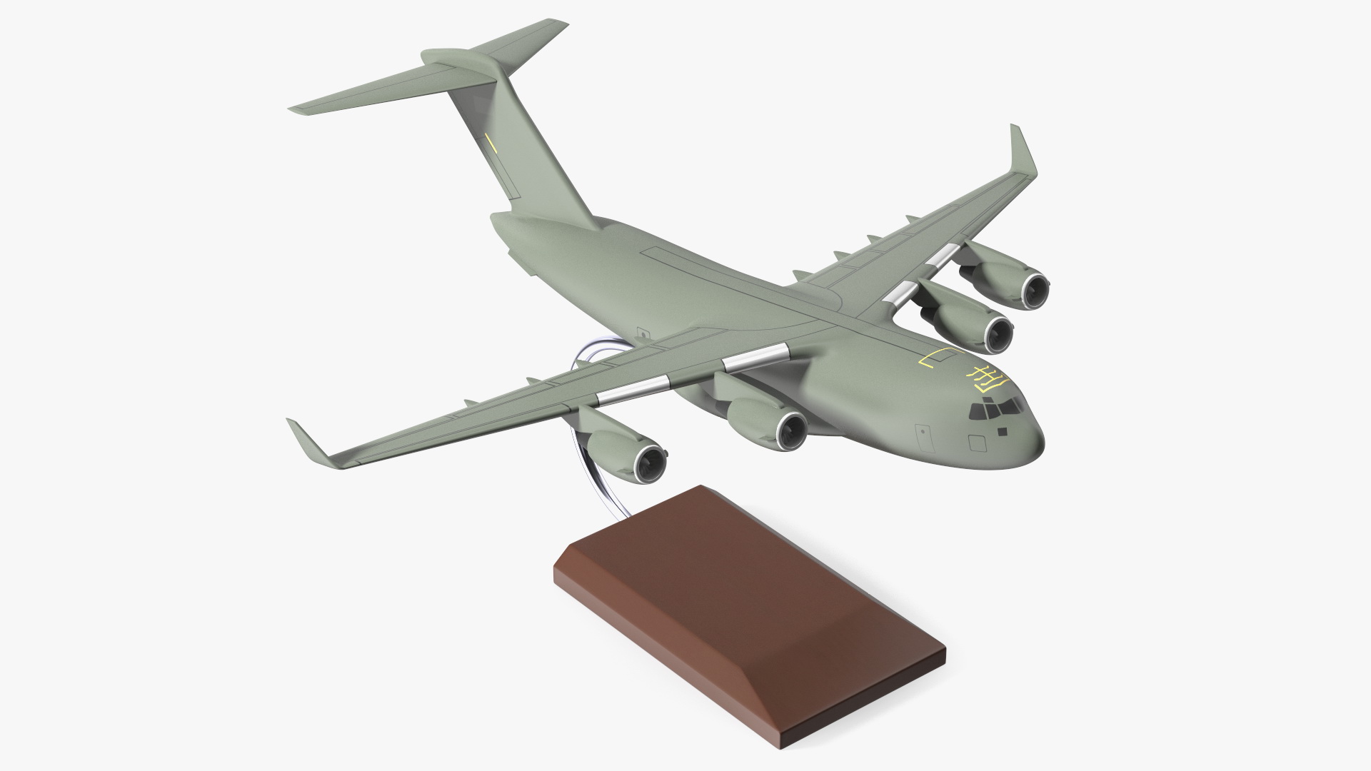 3D model Military Transport Aircraft Scale Model with Stand