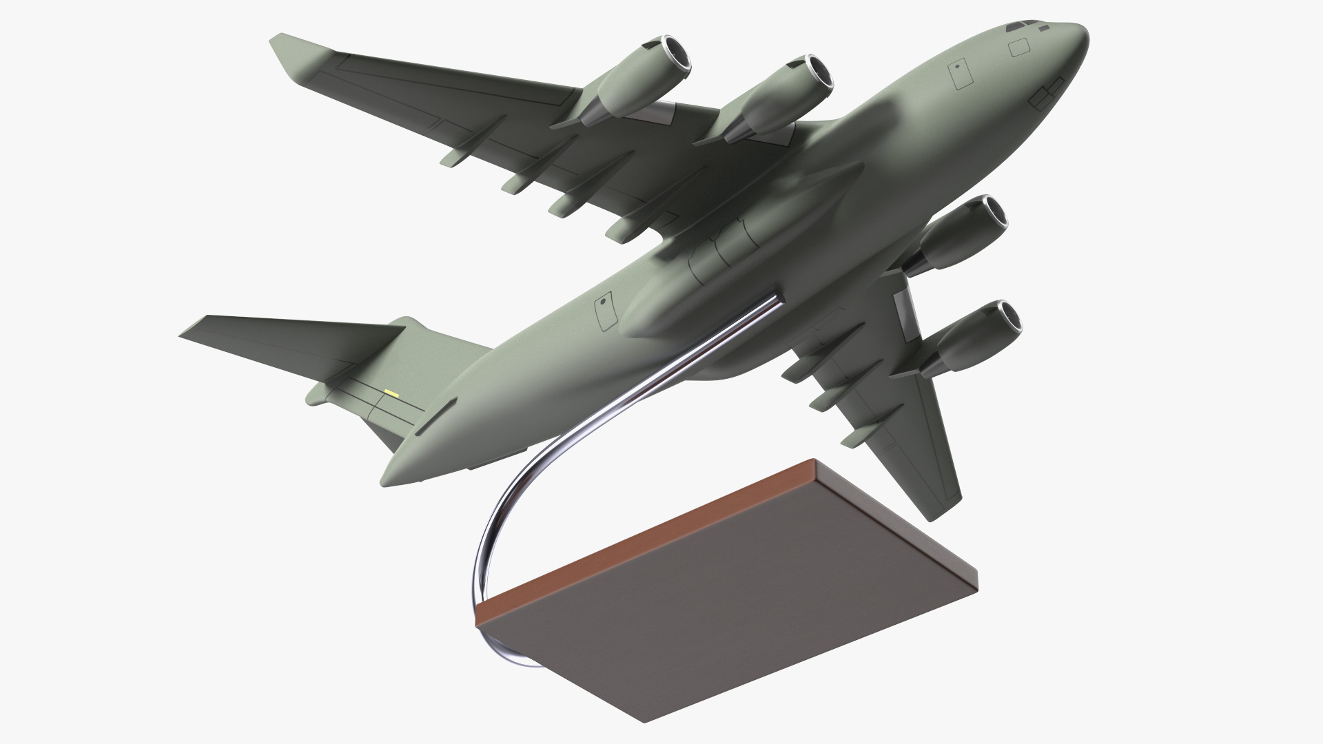 3D model Military Transport Aircraft Scale Model with Stand
