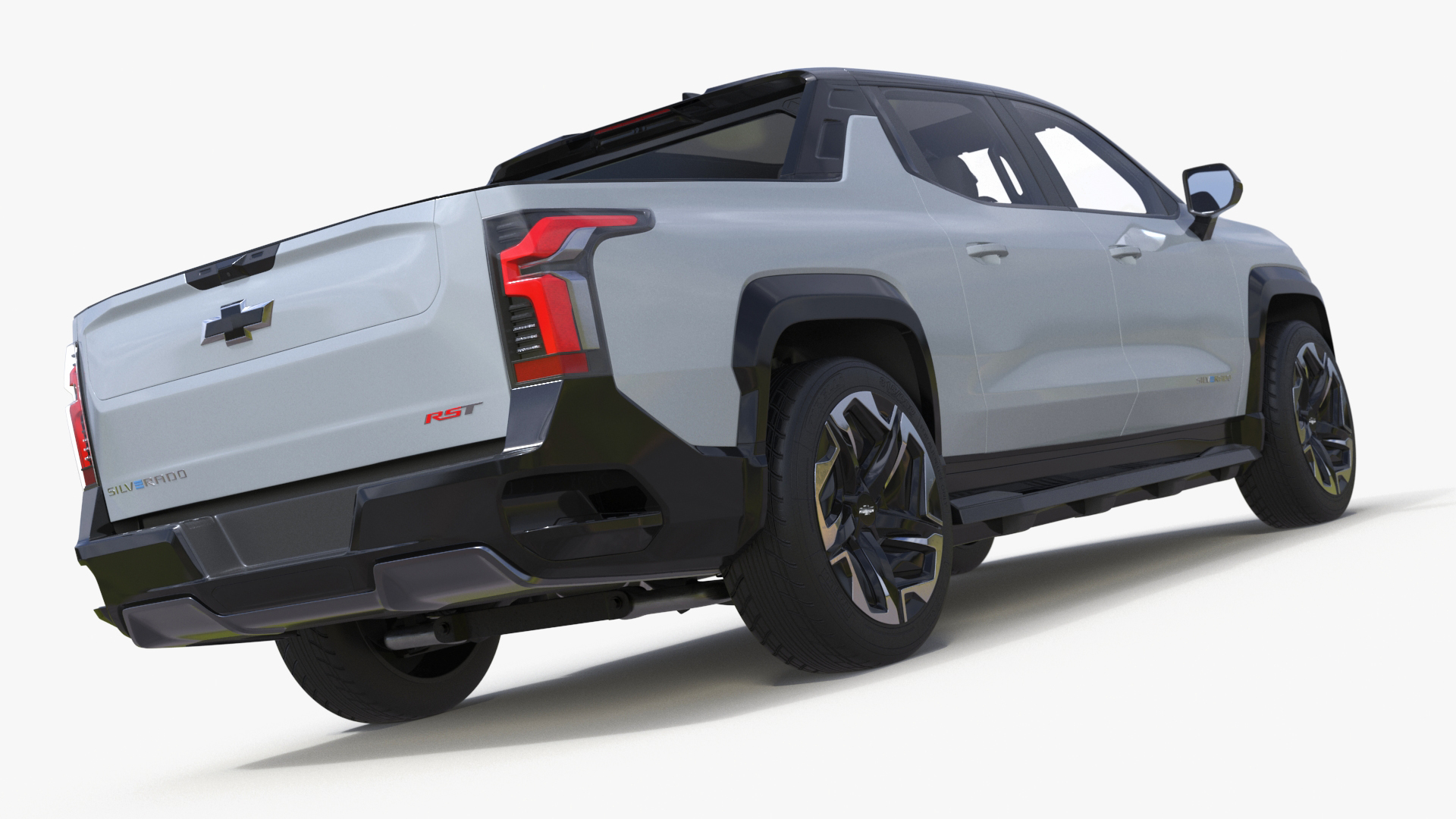3D Chevrolet Silverado EV 2024 Gray Simplified model