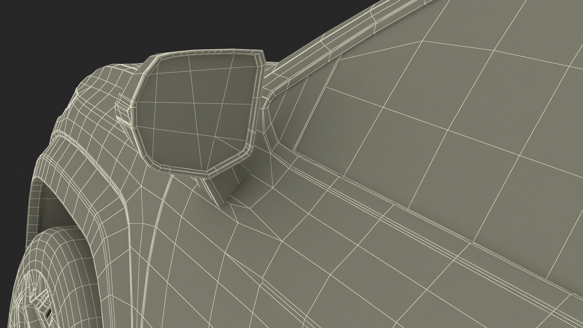 3D Chevrolet Silverado EV 2024 Gray Simplified model